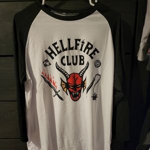 "Stranger Things"  Hellfire Club XL baseball T